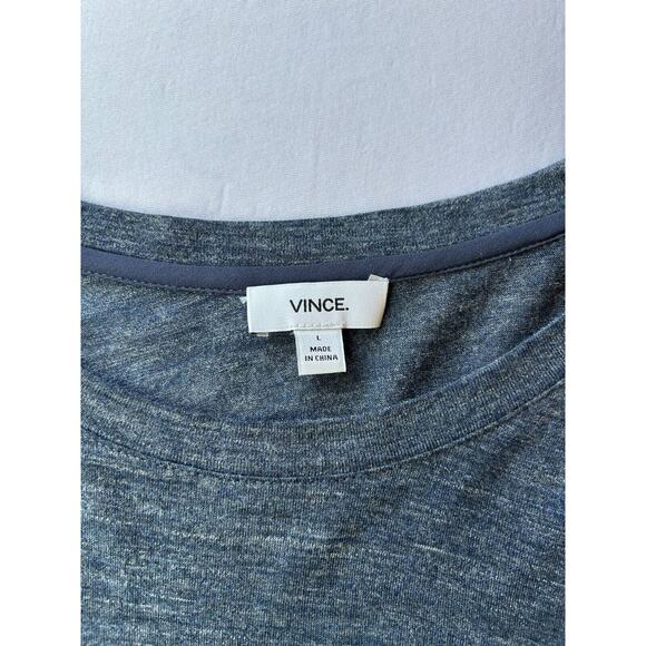 Vince Blue Women’s Lightweight Sweater Shirt Long Sleeve Size Small - Picture 4 of 10